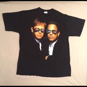 Vintage Elton John and Billy Joel T-Shirt